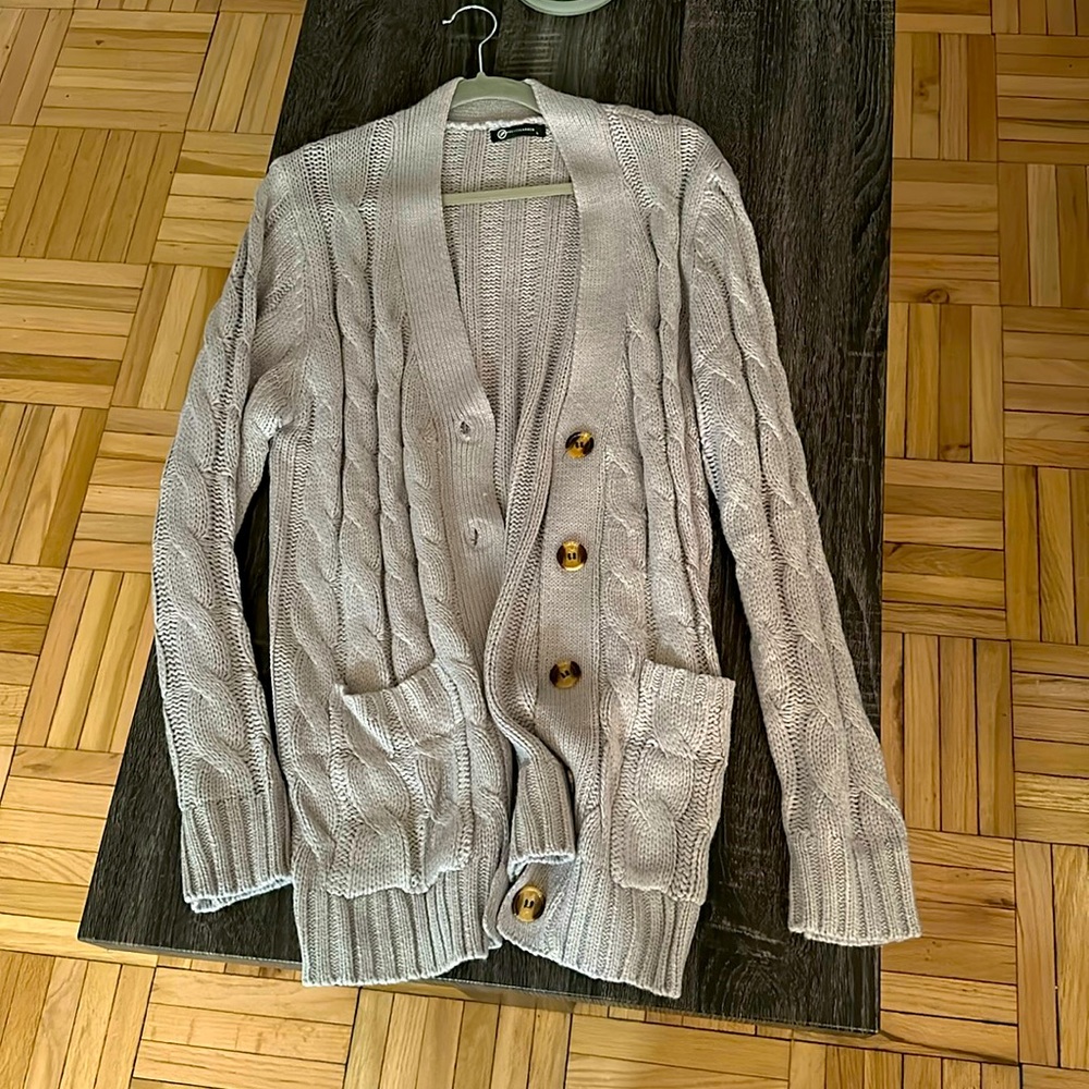 Grey Cozy Cardigan